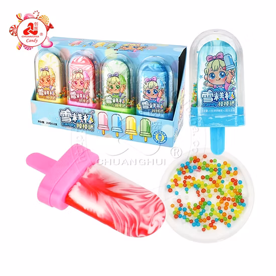Lollipop with Mini Freeze-Dried Fruit Hard Candy