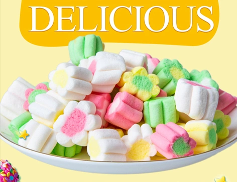 150g Bag Children′s Snack Marshmallow Lemon Flavor Marshmallow Wholesale Cand