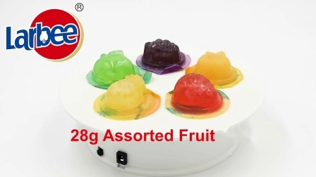 28g promocional brinquedo doces frutas Jellyin vaca Jar para crianças